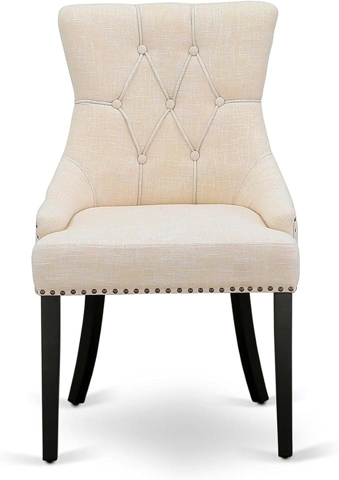 East West Furniture FRP1T02 Friona Parson Dining Room Chairs - Button Tufted ...