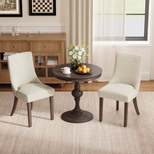MALOL Wooden Dining Chairs Set of 2, Upholstered Kitchen & Dining Room Ch...