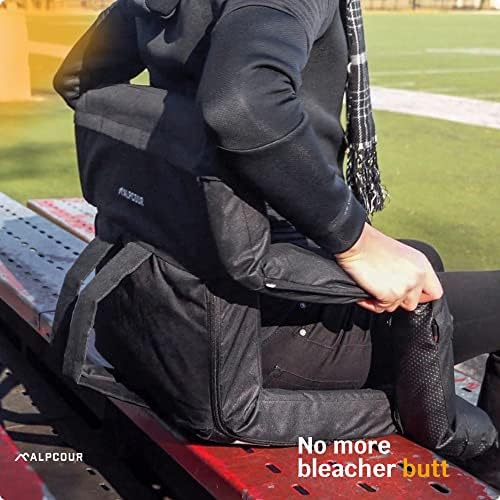 Alpcour Stadium Seats with Back Support for Bleachers – Wide Bleacher Chairs ...