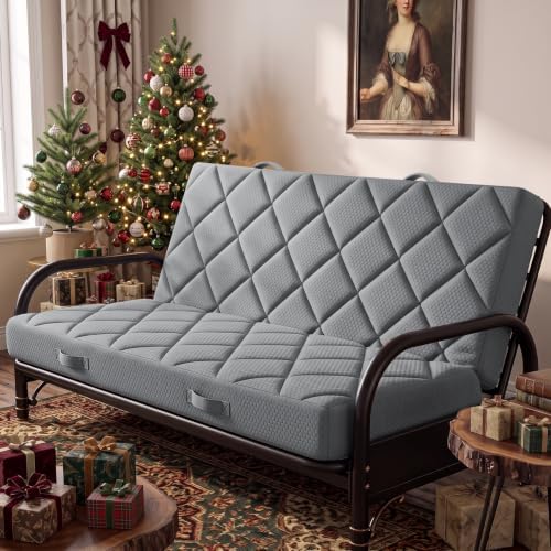 6" Full Size Futon Mattress Replacement with Handles,71X52X6