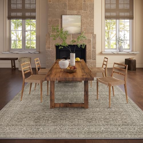 9x12 Area Rugs for Living Room: Washable Bedroom Rug Non Slip Large Carpet
