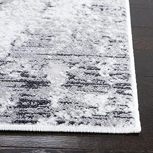SAFAVIEH Amelia Area Rug 9'x12', Modern Grey & Ivory ALA705G