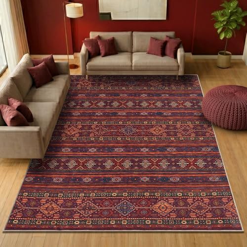 Keen Home Design 10x14 Rug - Machine Washable Area Rug with Non-Slip Backing,...