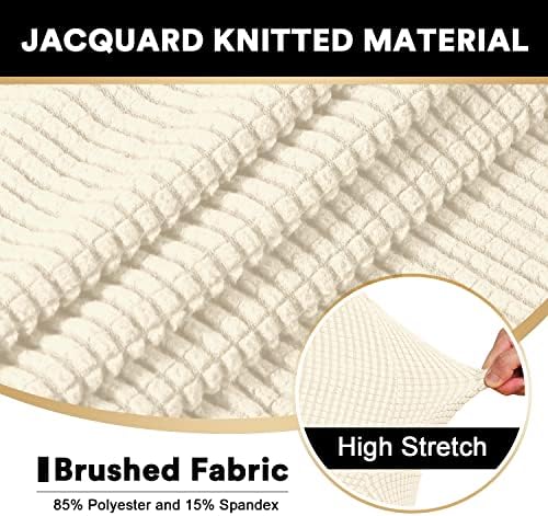 PrinceDeco 2 Pieces Armchair Slipcover Stretch Couch Covers for T Cushion Cha...