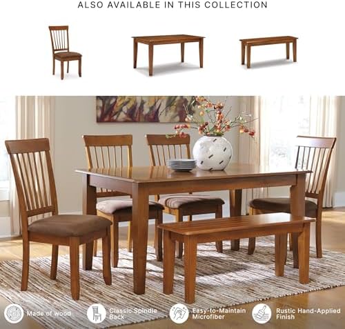 Signature Design by Ashley Berringer Wood Dining Chairs Set of 2, Brown