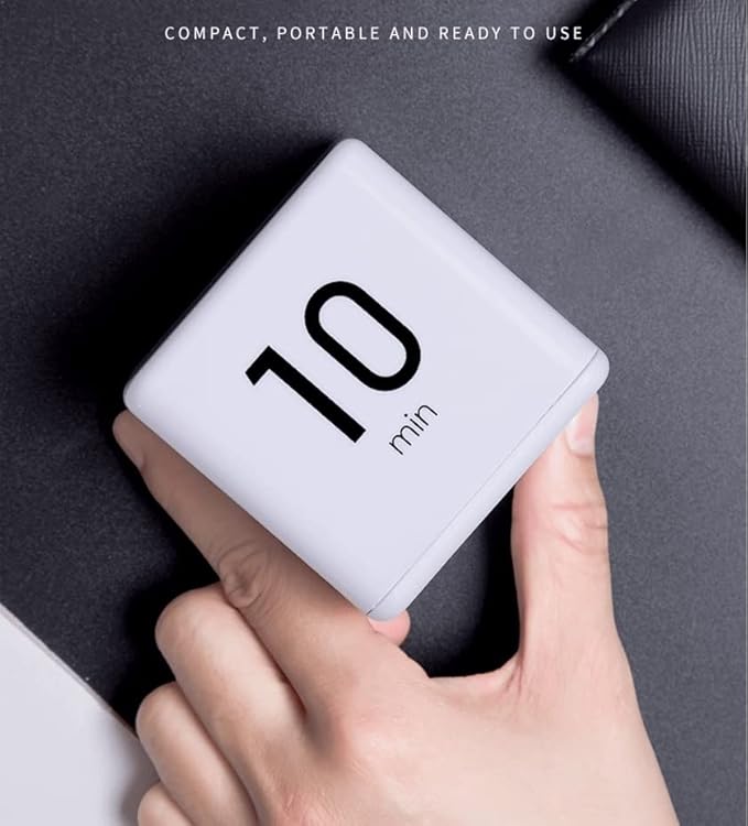 Feilifan Cube Timer, Productivity Cube Rotating Timer - Image 5