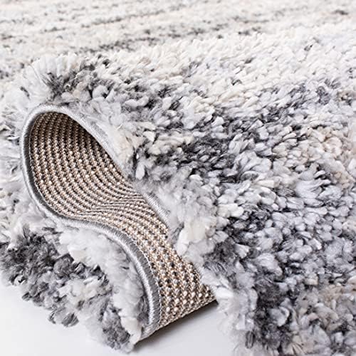 SAFAVIEH Fontana Shag Collection Area Rug - 6'7" x 9', Grey &amp...