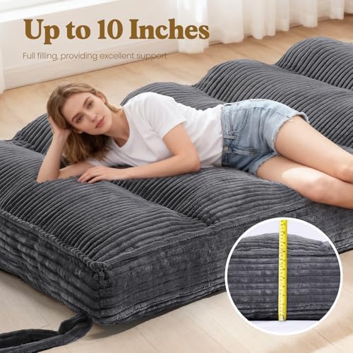 10" Futon Mattress Full Size, Ultra Thick Futons Sofa Couch Bed Sleeper ...