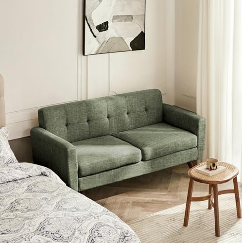 Tbfit 65" W Loveseat Sofa, Mid Century Modern Couches Love Seats for Liv...