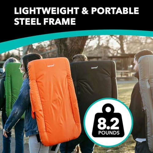 Driftsun 2 Pack Extra Wide Stadium Seats with Back Support - Deluxe Foldable ...