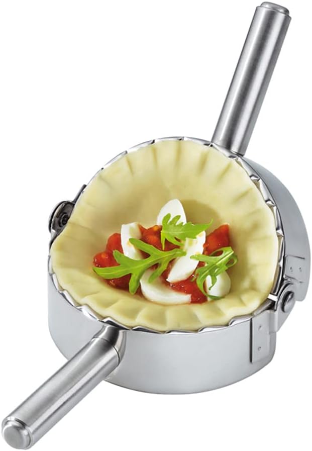 KAYCROWN 4.75 Inch Empanada Press, Stainless Steel Dumpling Maker Dough Cutter by KAYCROWN