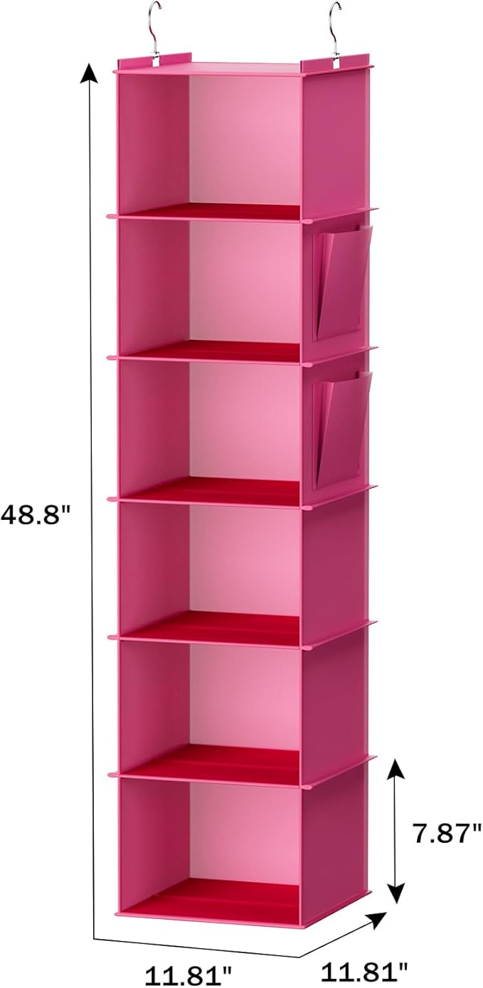YOUDENOVA Hanging Closet Organizer, Closet Hanging Storage Shelves - Image 3