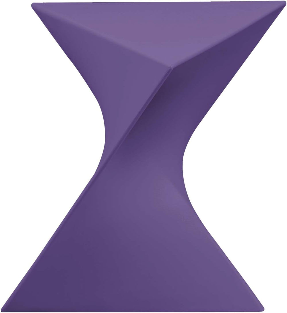 LeisureMod Modern Purple Accent Side Table - Stylish Side Vanity Table for Be...