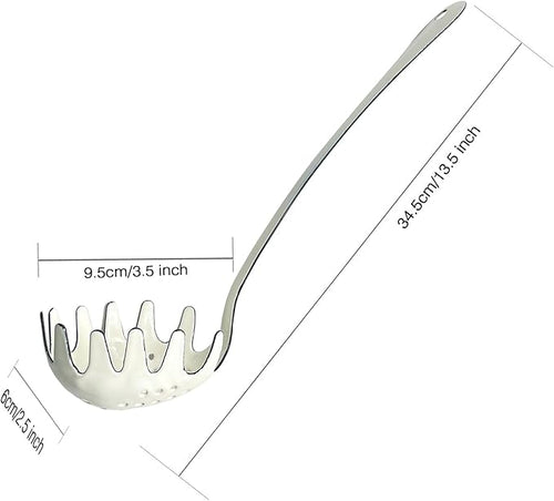 13.5Inch Pasta Spoon, Spaghetti Fork - Image 2