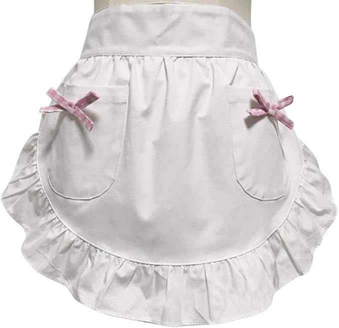 CRB Fashion Waist Apron Kitchen Cooking Restaurant Cotton Bistro Half Aprons by CBTRFashion