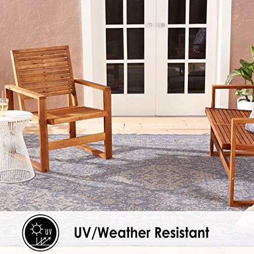 Nicole Miller New York Patio Country Dahlia Transitional Medallion Indoor/Out...