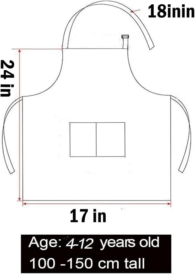 Tamicy 10 Pieces Kids Chef Hat and Apron Set - Image 2