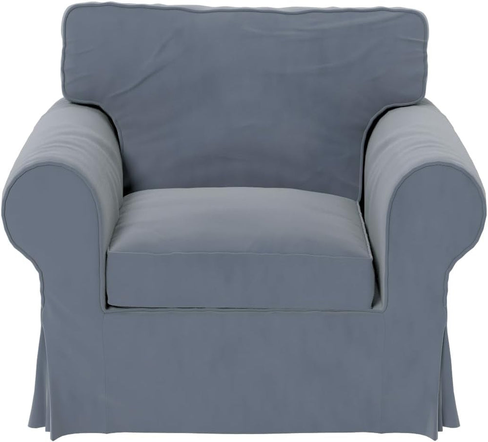 Velvet Pet Friendly Ektorp Chair Cover Compatible with IKEA Sofa Slipcover