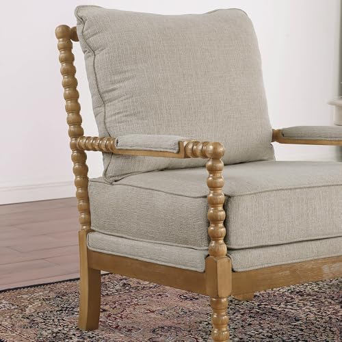Morden Fort Spindle Accent Chair Set of 2 with Solid Wood Frame, French Style...