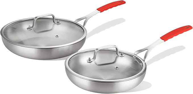 DELARLO Tri-ply Stainless Steel Frying Pan Set by DELARLOCOOKWARE