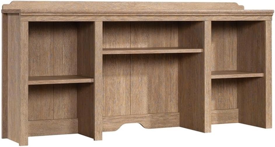 Sauder Rollingwood Engineered Wood 54" Hutch in Brushed Oak Finish
