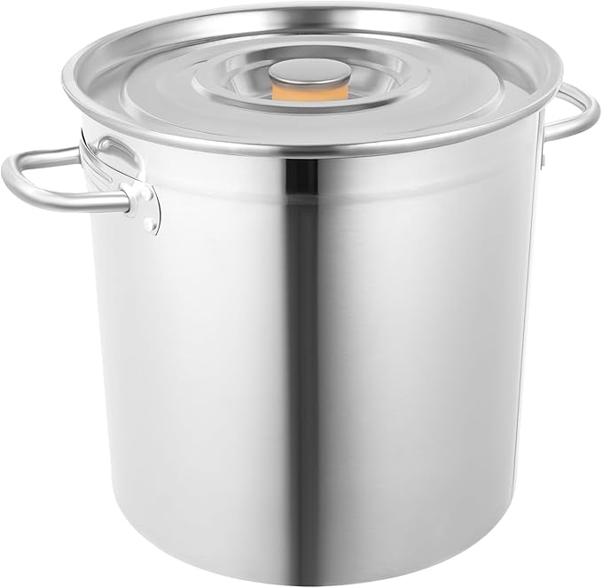 35L/30Qt Stainless Steel Stockpot, Kitchen Soup Big Cooking, Commercial Heavy by Unknown