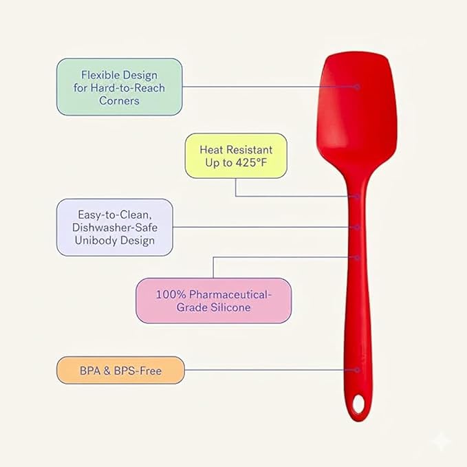 GIR: Get It Right Silicone Spatula Spoonula, Non-toxic Cooking Utensils - Image 3