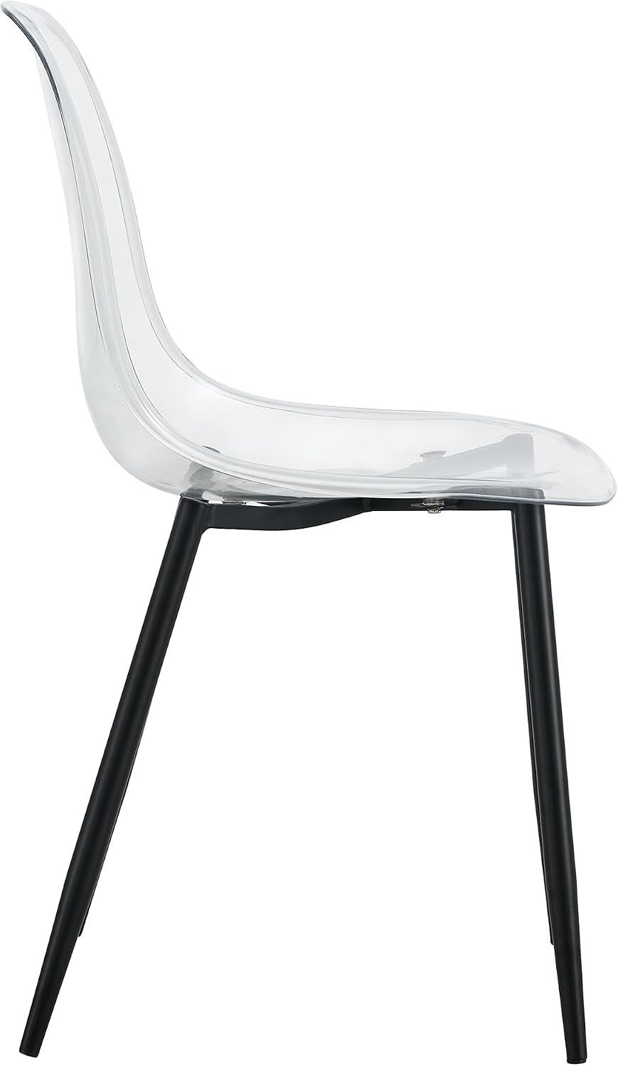 Baysitone Clear Dining Chairs Set of 12, Modern Kitchen Chairs with Transpare...