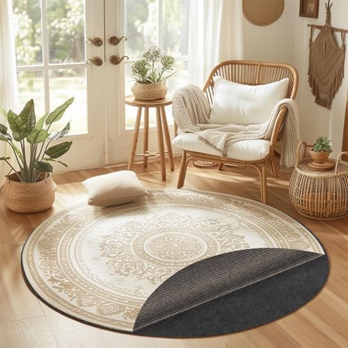Waterproof Non-Slip Rug Pad, Round 7 Ft Carpet Pads for Large Area Rugs 1/8&q...