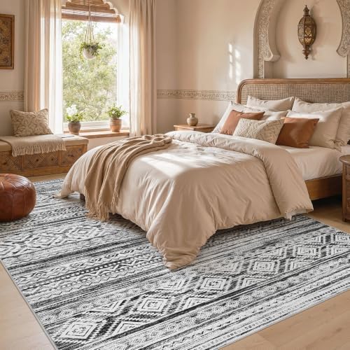 cotiled Boho 12x15 Area Rug for Living Room: Large Moroccan Washable Rug