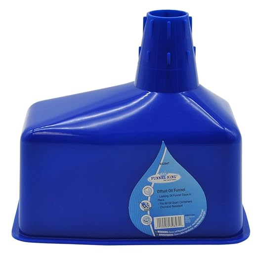 Funnel King Offset Oil Funnel, 1.75 Pint, 6.2 x 3.8 x 5.6 Inches - Image 2