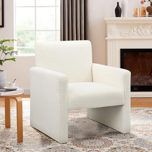 FUNKEEN Modern Accent Chair, 28” Wide Comfy Chairs for Living Room, Small Coz...