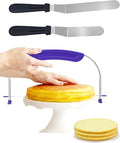 1PCS Purple Adjustable Food Grade Stainless Steel Cake Cutter Slicer Leveler by PROKITCHEN