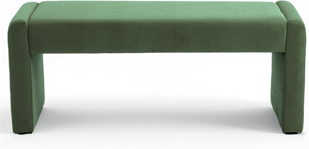 Velvet Entryway Bench End of Bed Bench Upholstered Modern Window Bench Comfy ...