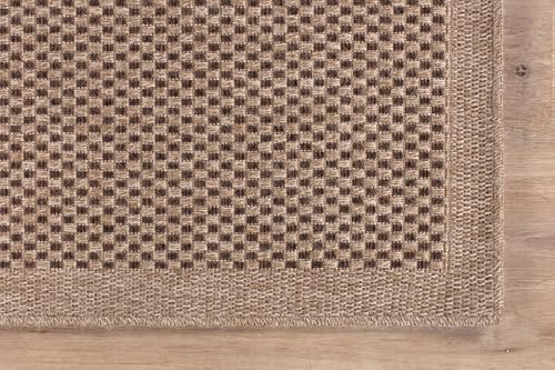 CAMILSON Easy Jute Rug 9x12, Indoor Outdoor Natural Color Fiber Area Rugs for...