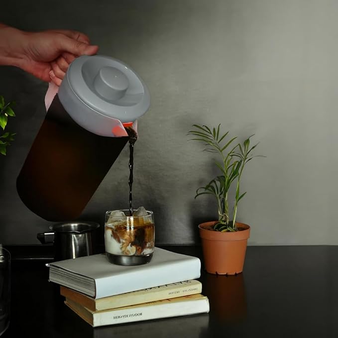 Water Pitcher with Lid 1 Gallon Pitcher, Freezer/Dishwasher Safe, BPA Free & - Image 5