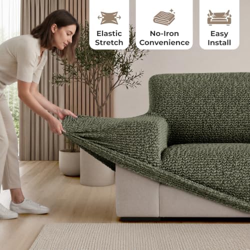Premium Stretch Couch Covers for Sofa - Sofa Chair Cover Washable, Dogs &...