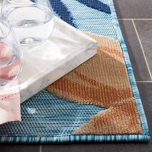 SAFAVIEH Washable Rug Outdoor Cabana Collection - 8' x 10', Aqua &amp...