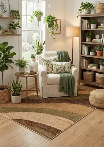 Well Woven Good Vibes Cecilia Multi Color Brown 5'3" x 7'3"...
