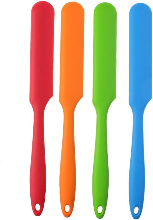 4pcs Silicone Spatula Set Heat Resistant Cake Cream Butter Spatulas Mixing by SUMERSHA