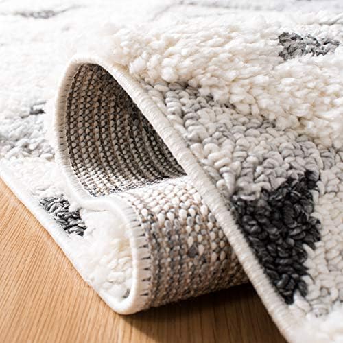 SAFAVIEH Area Rug 9x12 - Moroccan Tassel Shag Collection - Large - Ivory &amp...