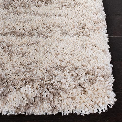 SAFAVIEH Hudson Shag Rug 10x14, Plush Modern X-Large Ivory & Beige SGH206B