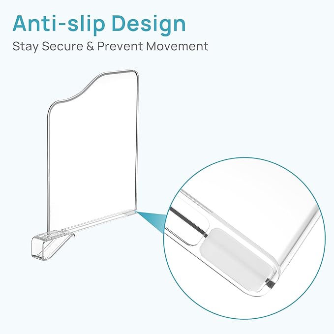 Vtopmart 12 Pack 12in Height Shelf Dividers