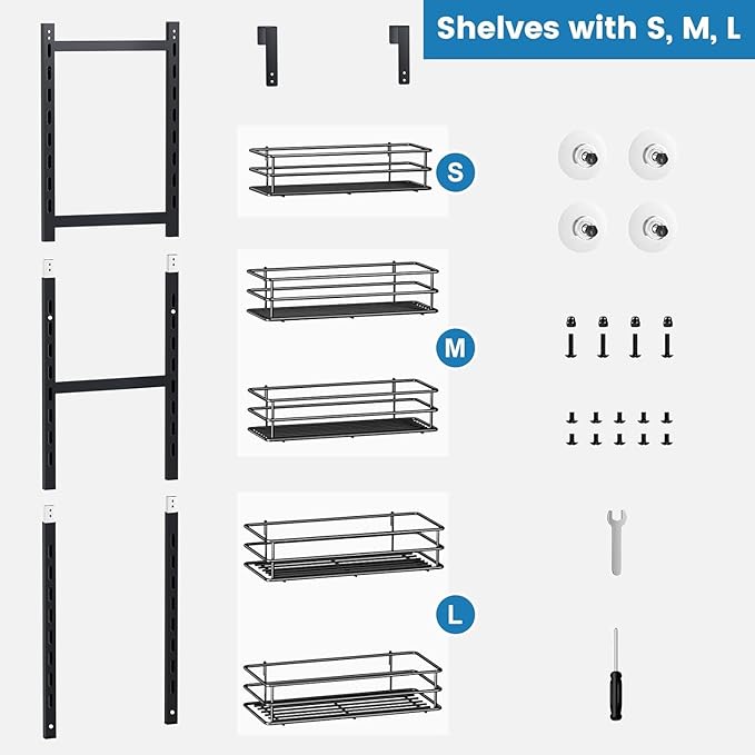 5-Tier Over the Door Pantry Organizer, Cabinet Door Organizer, Kitchen Pantry - Image 7