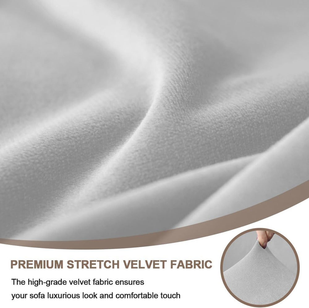 Velvet Club Chair Slipcover 2 Piece Swivel Barrel Chair Covers Slipcover Tub ...