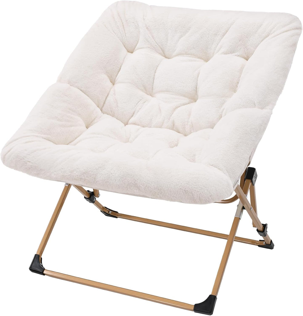 OAKHAM Saucer Chair for Adults, Foldable Comfy Chair for Bedroom