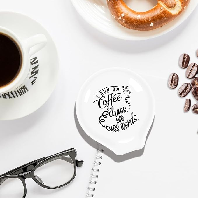 Funny Coffee Spoon Holder-Coffee Spoon Rest-Cafe Bar Station Accessories-I Run - Image 6