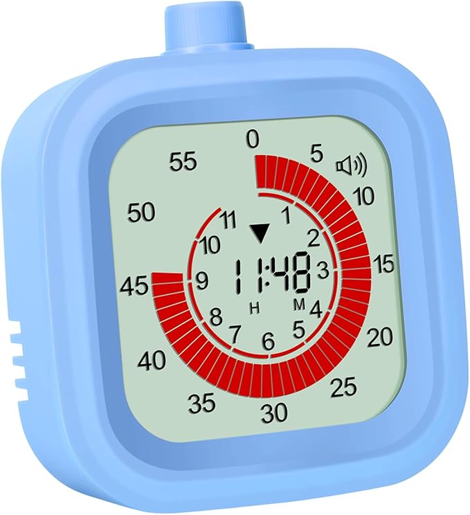Digital Visual Timer 12hours Countdown countup Kitchen Timer Student Timer Gym by Unknown