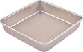 9x9 Baking Pan, 9 inch Brownie Pan, Nonstick Carbon Steel, Shallow Dish Bakeware by Bakeley