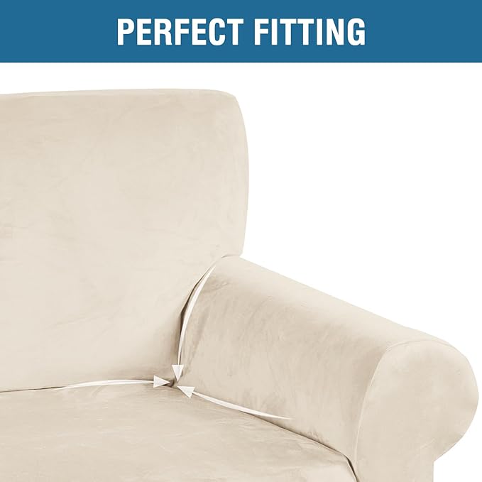 H.VERSAILTEX Stretch Velvet Sofa Covers - Image 4